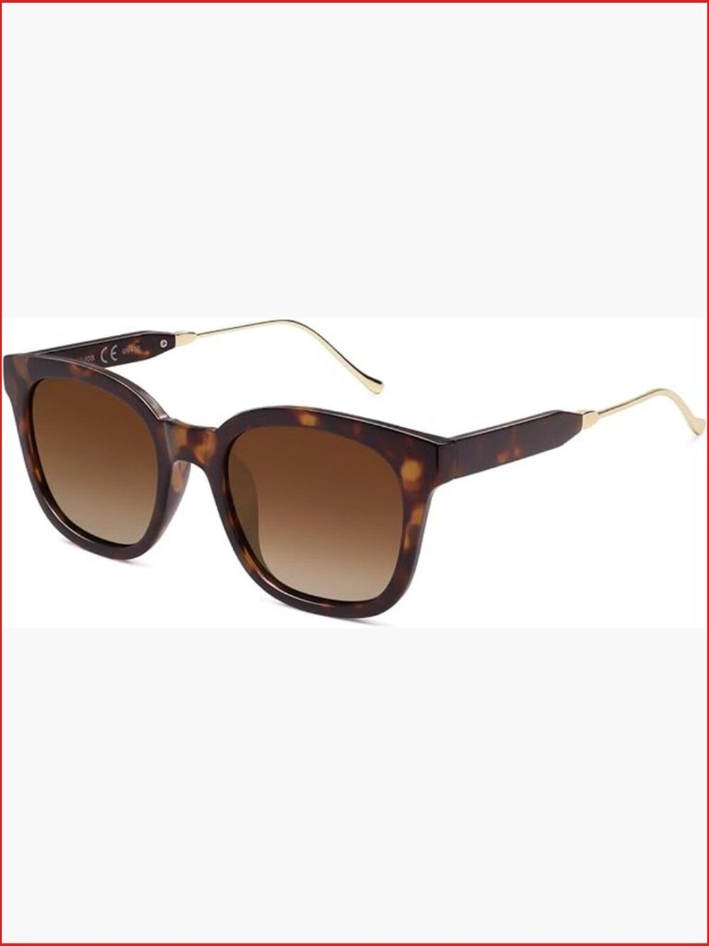 Classic Square Polarized Sunglasses Retro Trendy Uv400 Sunnies